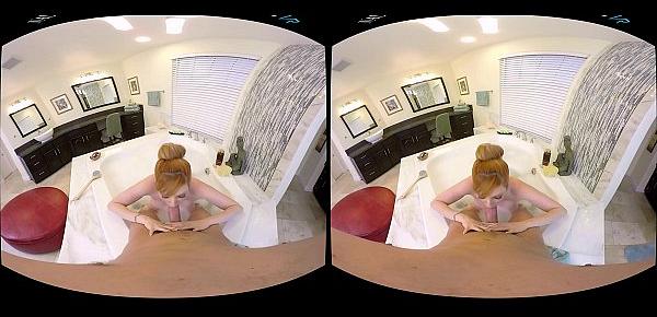  Naughty America VR - Rub n tug massage with a big tits redhead!